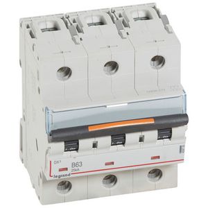 Installatieautomaat 3-polig B-karakteristiek 63A 25kA DX³ DIN