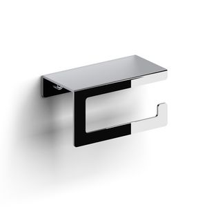 Fold closetrolhouder zonder klep gebogen model chroom