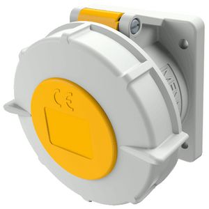 Inbouwwandcontactdoos 32A 3-polig  4H 110V IP67 TwinCONTACT