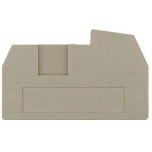 Afsluit- eindplaat d.beige h:43mm b:2.5mm V-0, VVE=20