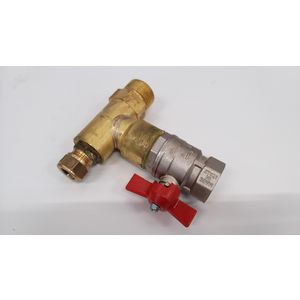 Installatiestuk 15 mm knelkoppeling tbv Toros Vision
