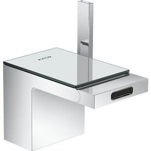 AXOR MyEdition 1-hendel bidetmengkraan met afvoergarnituur chroom/spiegel glas