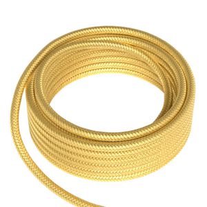 Lengte a 1,5m. Textielsnoer 2C 2x0,75mm² metaal goud