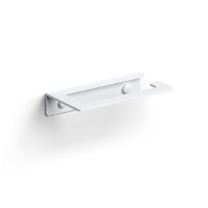 Fold closetrolhouder zonder klep mat wit poedercoating