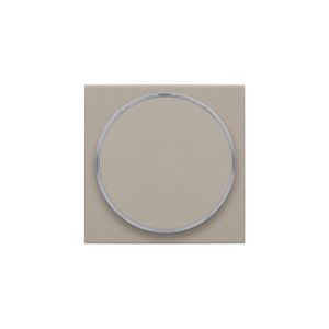 Afwerkingsset met doorschijnende ring zonder symbool voor drukknop 6A claystone textured