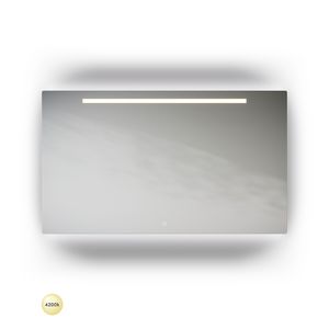 ML1-Line spiegel 1800x700mm  LED balk en indirecte ledverlichting onder & boven+ tip-touch