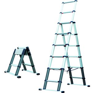 Ladder telescoop aluminium 2,3m