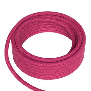 Lengte a 1,5m. Textielsnoer 2C 2x0,75mm² roze