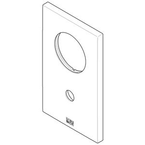 Rozet v. badkuip 90x150x9,2mm Champagne gebors. (22kt Goud)