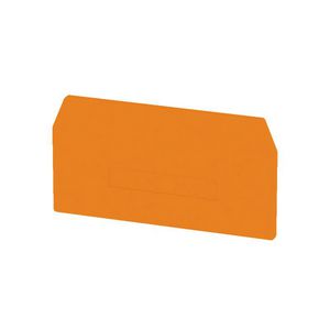 Afsluit- eindplaat oranje h:82.2mm b:3mm V-0, VVE=20