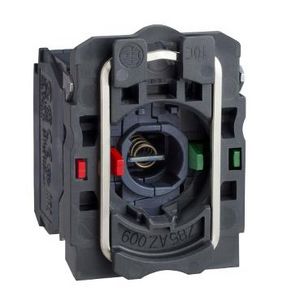 Houder voor verlichte drukknop BA9S 250V 1NO+1NC Harmony XB5