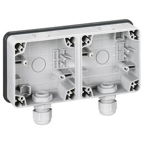 Onderbak 2V verticaal IP66 horizontaal Plexo VVE=5