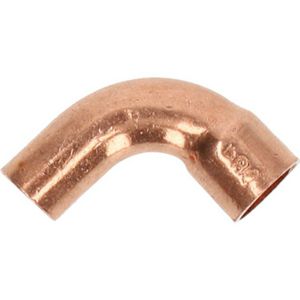 Insteekbocht 90° roodkoper soldeer 9607E 3/8" mof x spie
