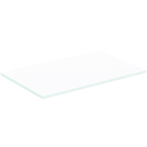 Afdekblad hout I.LIFE-B zonder uitsnijding 802x505x18mm mat wit