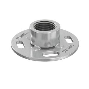 Bevestigingsplaat  / grondplaat FlamcoFix GP 1/2"bu.dr. M10 bi.dr. met slobgat Ø66mm Fastfix VVE=50