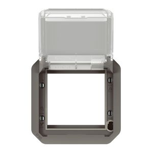 Adapter Mosaic transparant antraciet Plexo
