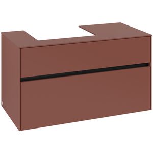 Wastafelonderkast Collaro 1000x548x500mm Wine Red C01400AH