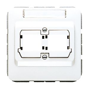 Afdekking a.wit v.mod.jack 2-voudig CD500