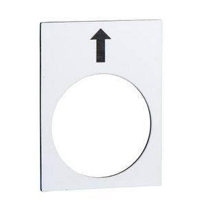 Etiket 30x40mm Met symbool Wit Harmony XB4/XB5 VVE=10