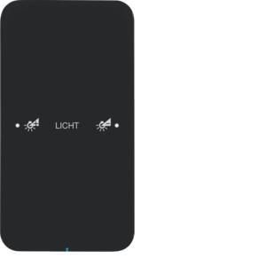 Tastsensor KNX-touch geconfig. 1-v berker R.1 glas zwart