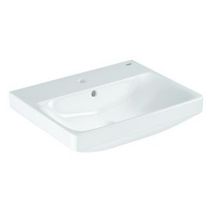 Euro Ceramic wastafel 55cm met kraagat + overloop