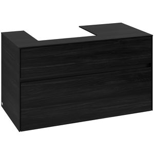 Wastafelonderkast Collaro 1000x548x500mm Black Oak C01400AB