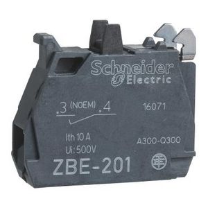 Contactblok drukknop ZBE 22mm 1NO Voorijle Harmony XB4/XB5
