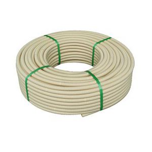 Rol a 100m. flexibele elektrobuis 3/4" creme