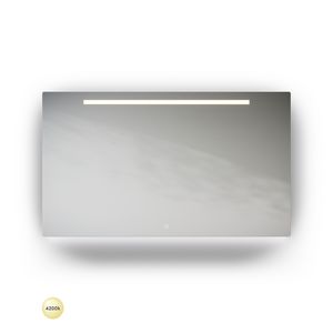 ML1-Line spiegel 1000x700mm LED balk en indirecte ledverlichting onder+ tip-touch