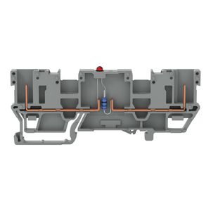 2-pins modulebasisklem met 2-voudige dwarsbrug LED ro VVE=50