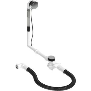 Af- en overloopgarnituur m inlaat Chroom 400x80x450mm 792219000001000
