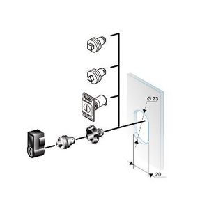 Slot Spacial CRN en Thalassa PLM Driehoek Mannelijk 6,5mm