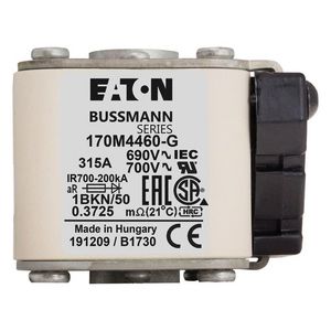 Zekeringelement 315A 690V 1BKN/50 AR UC+MICROSWITCH