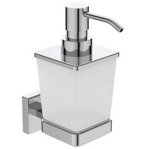 IOM square zeeppomp mat glas (wandmontage) chroom