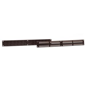 Ventilatieset 370x40mm bruin