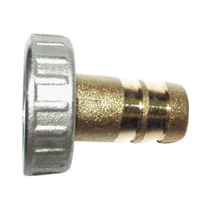 Slangkoppeling messing moer en Slangtule 3/8