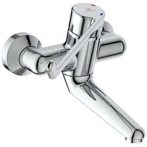 Ceraplus wandmengkraan sprong 150mm chroom hendel 230mm incl. s-koppeling