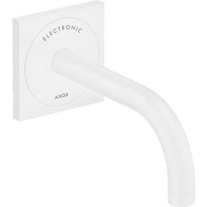AXOR Uno elektronische wastafelmengkraan voorsprong 165 mm mat wit