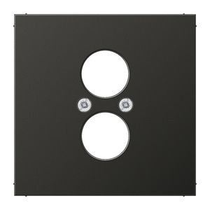 Afdekking antraciet voor 2 x BNC en L2S LS