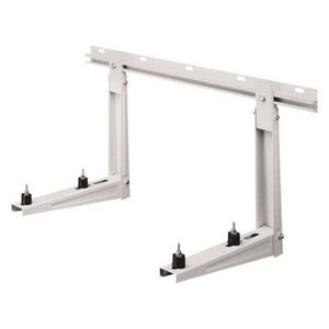 PROMO Wandbeugel MS219 wit inhaakarmen 550x375mm met alu. wandrail 1000mm max. 140kg incl. bevestigingsmateriaal