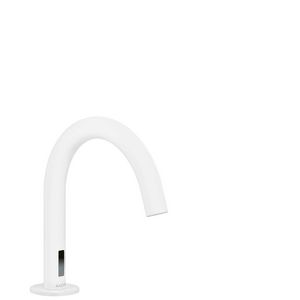 AXOR Uno elektronische wastafelmengkraan met temperatuurgreep en netaanlsluiting mat wit