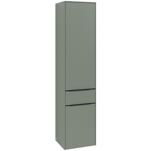 Hoge kast SUBWAY 3.0 400x1710x362mm Soft Green C59001AF greep Volcano Black