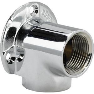 Muurplaat 3/4 messing/verchroomd VVE=5