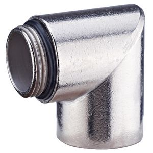Hoekstuk messing M12 VVE=50