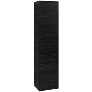 Hoge kast SUBWAY 3.0 400x1710x362mm Black Oak C59001AB greep Volcano Black