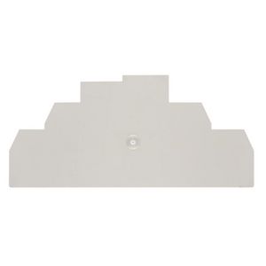 Afsluit- eindplaat d.beige h:116mm b:1.5mm V-0, VVE=20