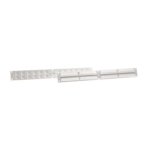 Ventilatieset 370x40mm+gaas wit