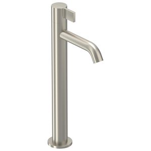 Fonteinkraan PACT staand L-size sprong 115mm highriser geborsteld nickel