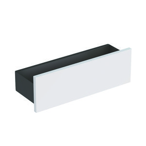 Smyle aflegplateau 45cm corpus lava mat/front wit hoogglans
