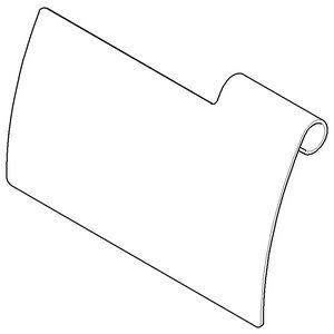 Afdekplaat toiletrolhouder 120x77x18mm Champagne